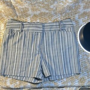 Cato Black and White High Waist Women's Shorts